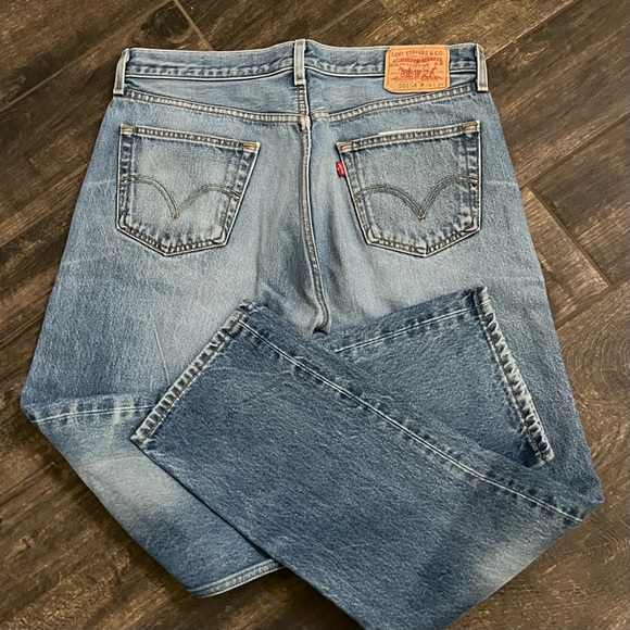 Vintage 2005 Levi’s 501 XX Shrink to Fit Straight Leg Jeans Mexico Tag 36 X 34 - Picture 3 of 11